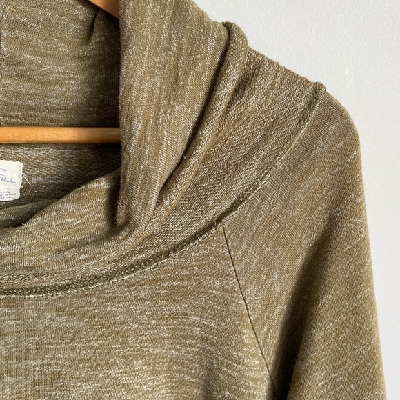 O'Neill Women's Army/Olive Green Cowl Neck Pullover Sweatshirt Size X-Large - Picture 3 of 11
